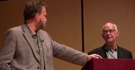 Bill Bice & Mark Canon address the audience together